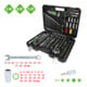 KS Tools COMPETITION Jeu de clés à douille 1/4"+3/8"+1/2", 132 pcs, spécial auto