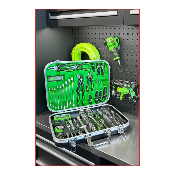 KS Tools COMPETITION Jeu d'outils universel 1/4"+1/2", 143 pièces