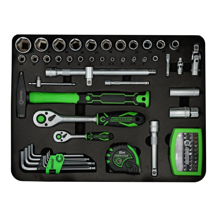 KS Tools COMPETITION Jeu d'outils universel 1/4"+1/2", 145 pièces