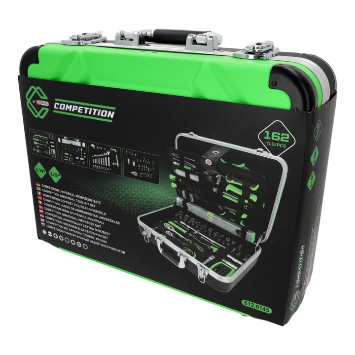 KS Tools COMPETITION Jeu d'outils universel 1/4"+1/2", 145 pièces