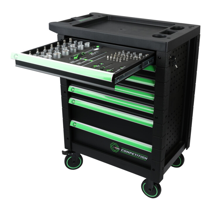 KS Tools COMPETITION Servante d'atelier avec 7 tiroirs et 119 outils premium