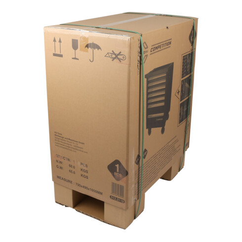 KS Tools COMPETITION Werkstattwagen mit 7 Schubladen und 119 Premium-Werkzeugen
