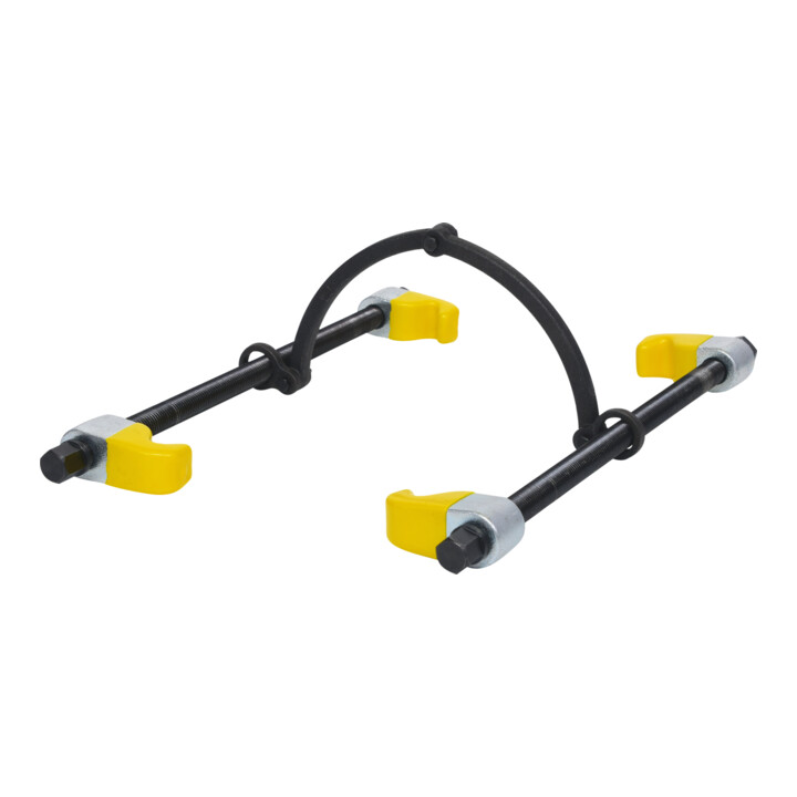 KS Tools Compresseur à ressort avec étrier de sécurité, crochet gainé plastique, 300mm