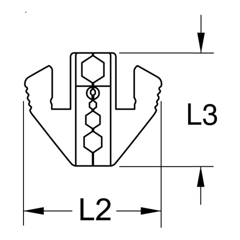 KS Tools Coppia di matrici di crimpatura per connettori coassiali, Ø 6,50 / 5,41 / 1,72mm