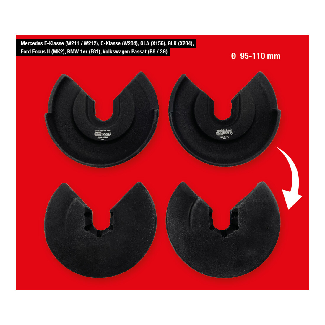 KS Tools Coppia di portamolle Ø 95-110 mm