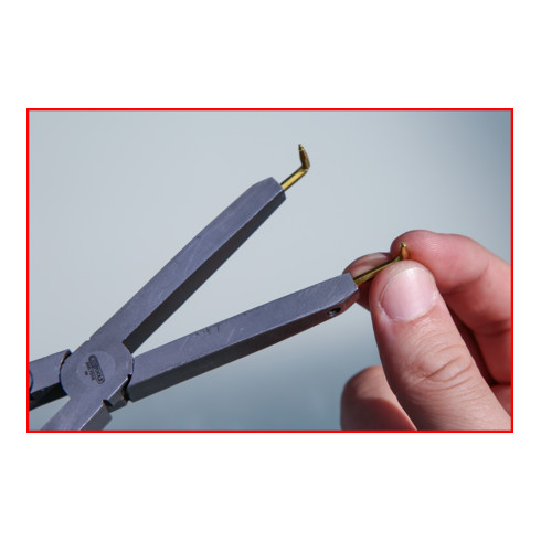 KS Tools Coppia di punte per pinze a doppio snodo, 1,0mm, angolo 90