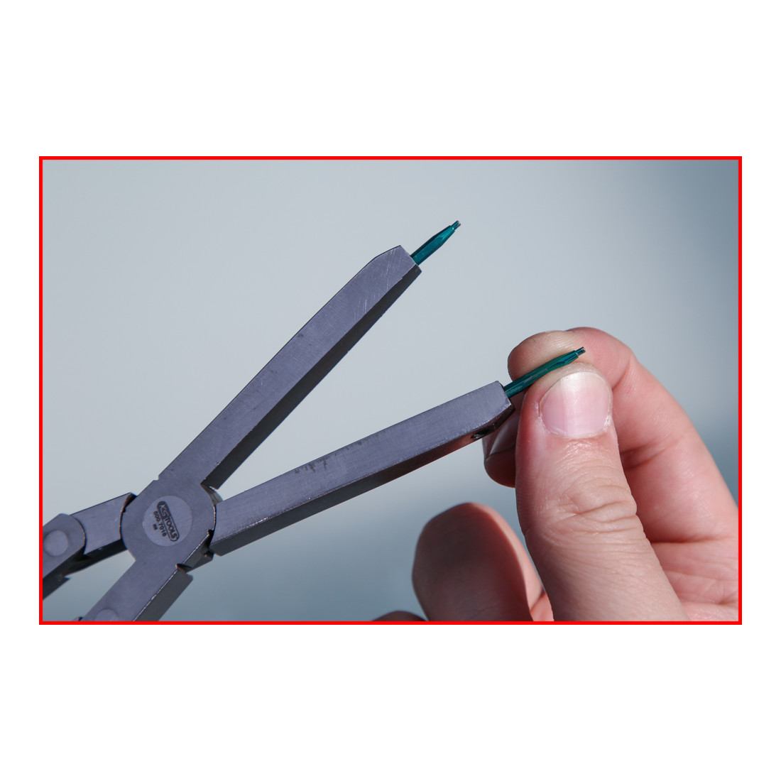KS Tools Coppia di punte per pinze a doppio snodo, 1,3mm, diritte