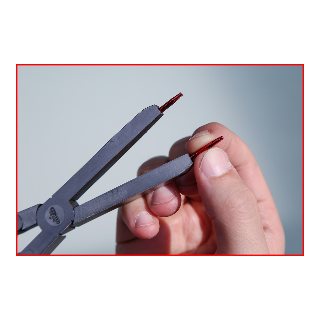 KS Tools Coppia di punte per pinze a doppio snodo, 1,8mm, diritte