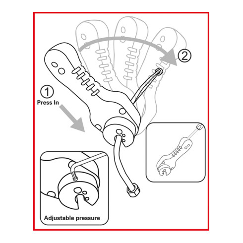 KS Tools coupe-câble de frein à cliquet 4,75 mm