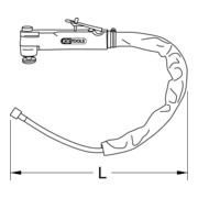 KS Tools Couteau à oscillation, pneumatique, 725mm-3