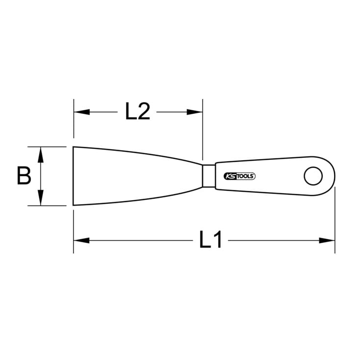 KS Tools Couteau de peintre TITANplus, 210 mm