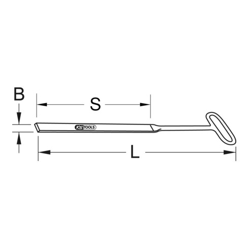 KS Tools Couteaux à décoffrer BRONZEplus rondes 690 mm