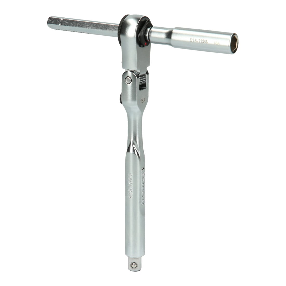 KS Tools Cricchetti reversibili  1/4" con adattatore per bussole, 3pz.