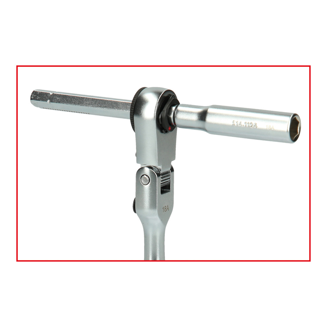KS Tools Cricchetti reversibili  1/4" con adattatore per bussole, 3pz.