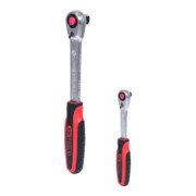 KS Tools Cricchetti reversibili SlimPOWER, 2pz., 1/4" + 1/2"-2