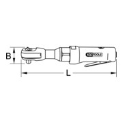 KS Tools Cricchetto pneumatico 3/8" MONSTER-5