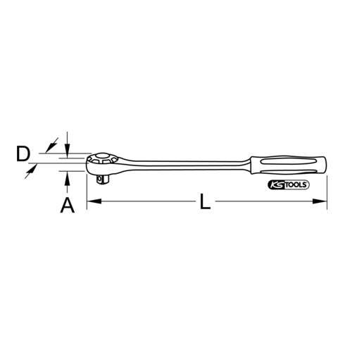 KS Tools Cricchetto reversibile 3/4"