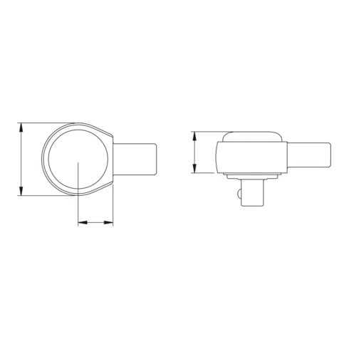 KS Tools Cricchetto reversibile 14x18mm