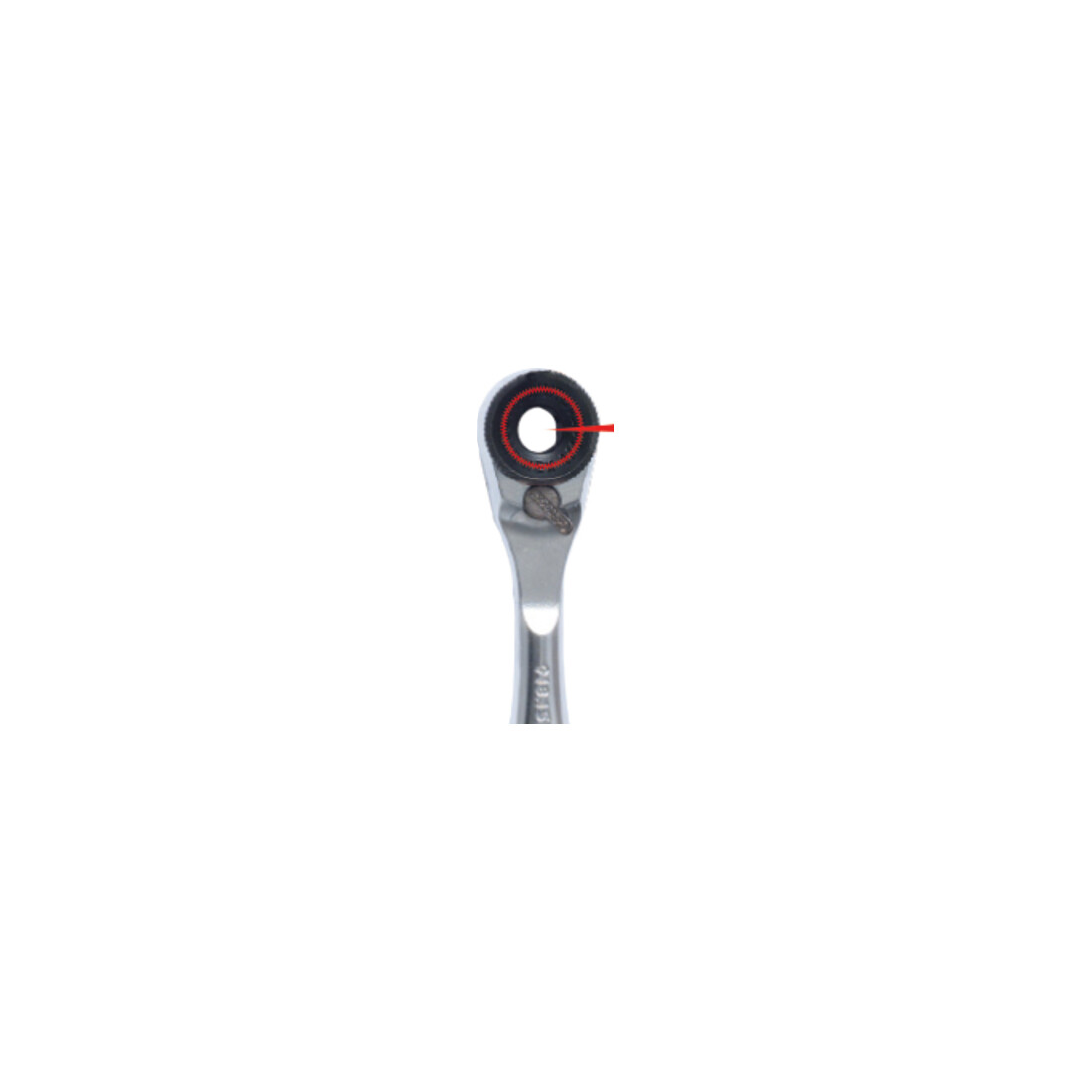 KS Tools Cricchetto reversibile per bit 1/4" e adattatore a innesto per bussole