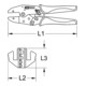 KS Tools Crimpzange für nicht isolierte Kabelschuhe, 220mm