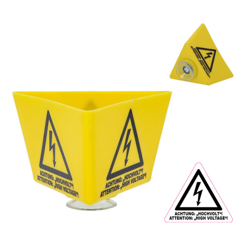 KS Tools Dachaufsteller mit Blitzsymbol und Saugnapf