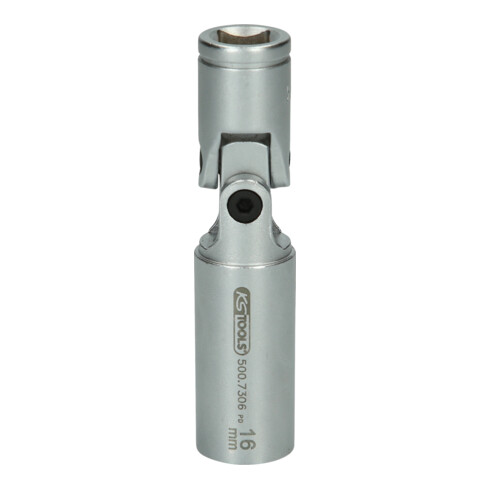 KS Tools Dadi di giunzione 3/8" per candele, esagonali, corti, 75mm