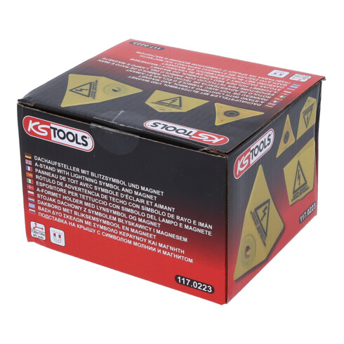 KS Tools Dakbord met bliksemsymbool en magneet