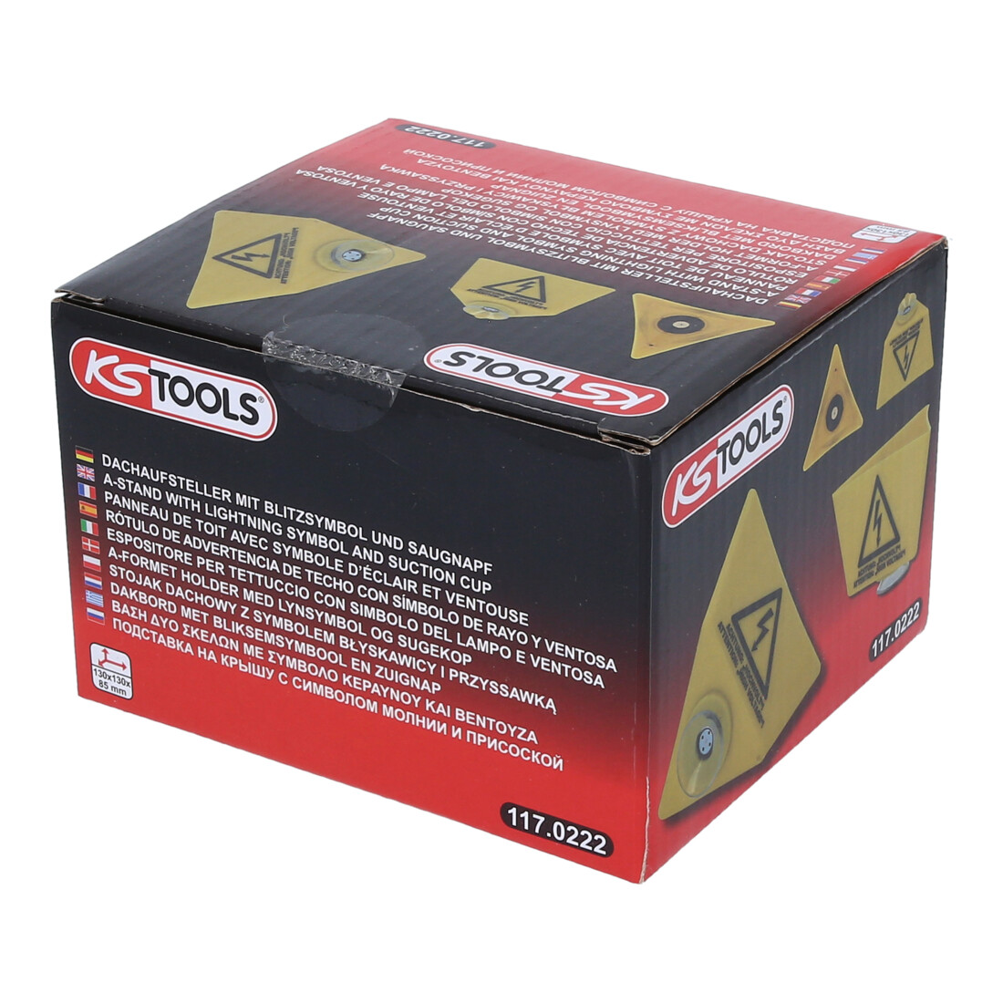 KS Tools Dakbord met bliksemsymbool en zuignap