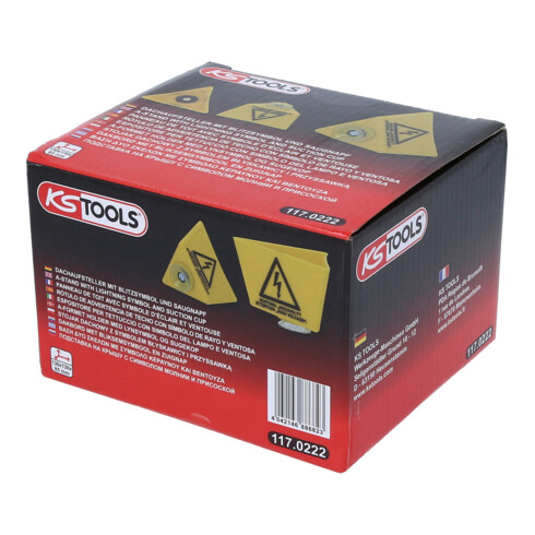 KS Tools Dakbord met bliksemsymbool en zuignap