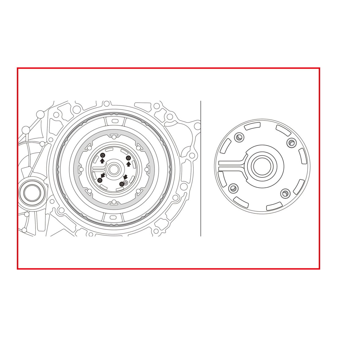 KS Tools DCT koppeling gereedschap set voor Ford / Volvo, 6 dlg.