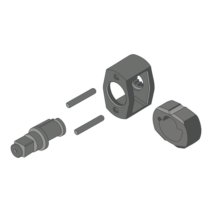 KS Tools DE miniDEVIL krachtige luchtslagmoersleutel 1/2 inch, 1084Nm