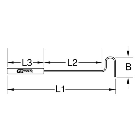 KS Tools demontage wig, 600mm