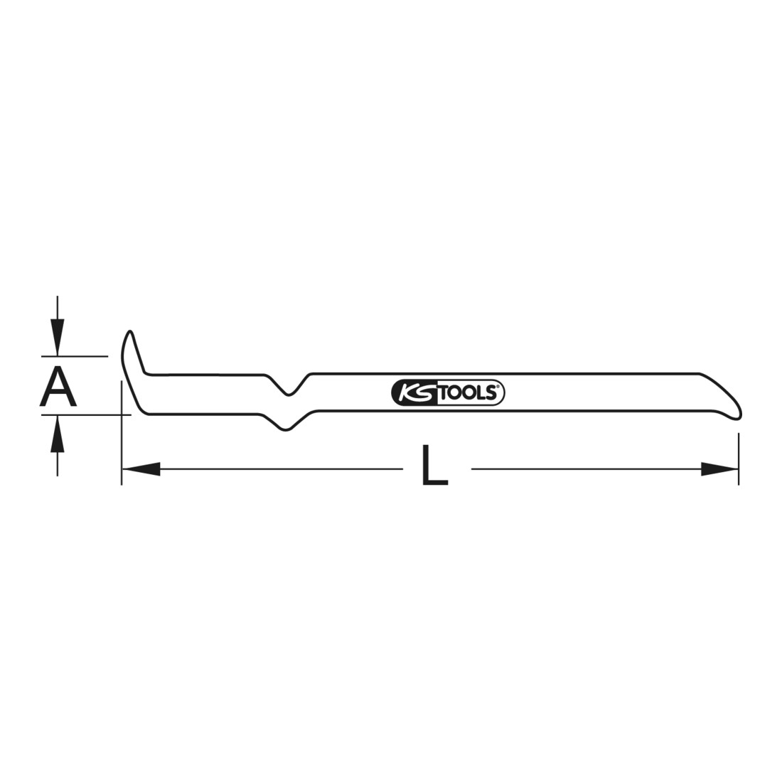 KS Tools Démonte-pneu PL BRONZEplus, 600mm