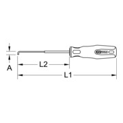 KS Tools deurklink ontgrendelingsgereedschap, Golf 6 + Tiguan, 260 mm-3