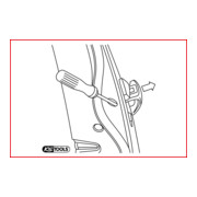 KS Tools deurklink ontgrendelingsgereedschap, Golf 6 + Tiguan, 260 mm-4