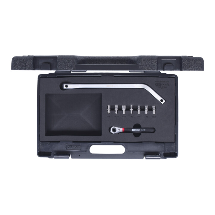 KS Tools deurscharnier en rails dopsleutelset, 9 stuks