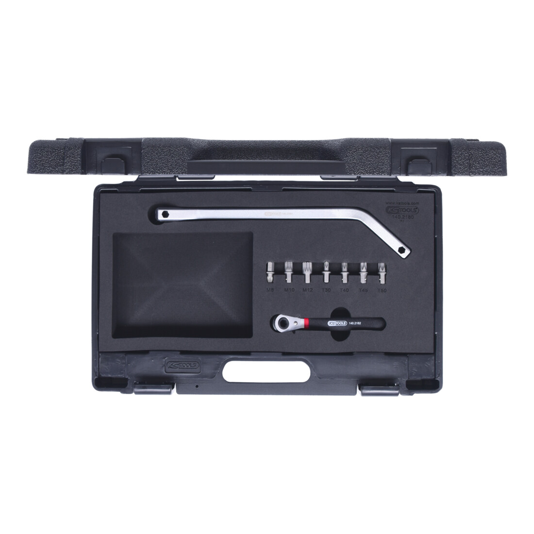 KS Tools deurscharnier en rails dopsleutelset, 9 stuks