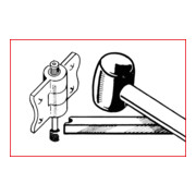 KS Tools deurscharnierklemstiftuittrekset, 4-delig-5