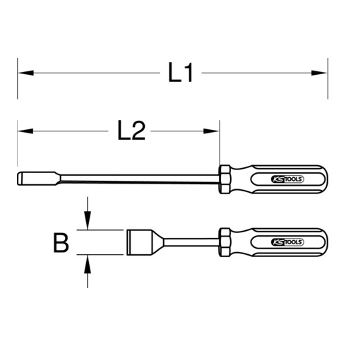 KS Tools Dichtungsschaber, 25x200 mm, Variante