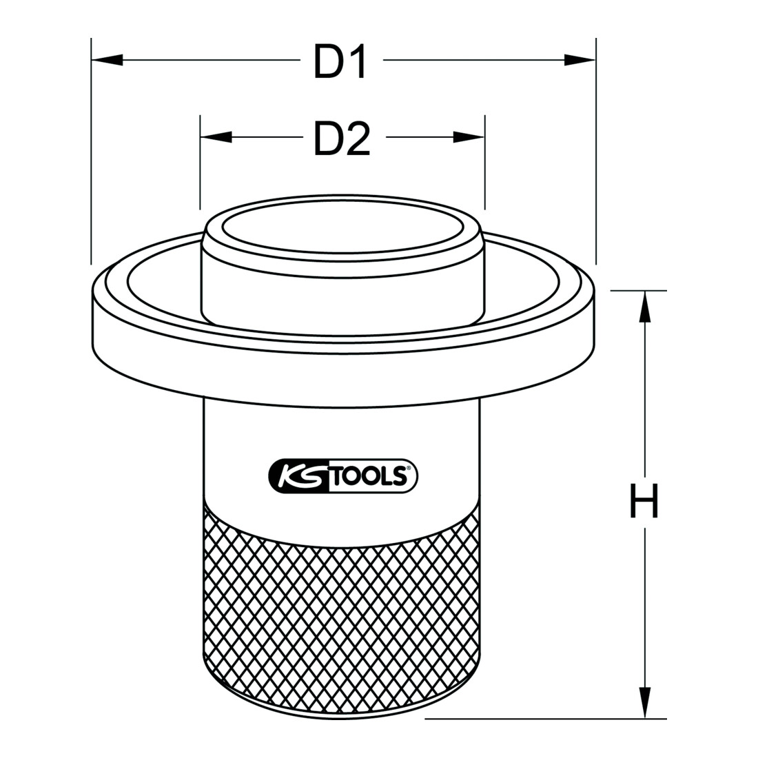 KS Tools Differential-Hauptwellenlager-Montagewerkzeug für Vovlo