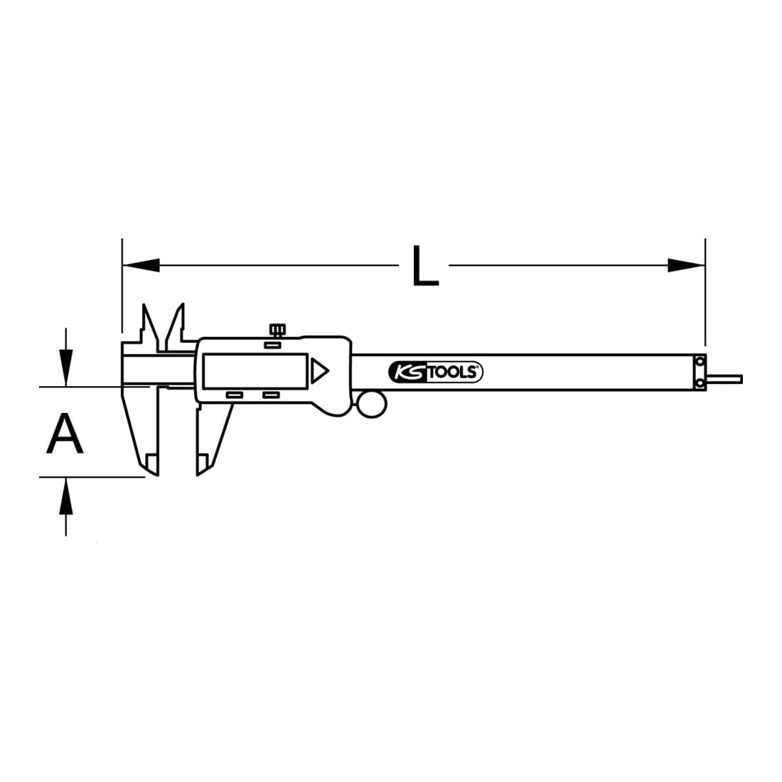 KS Tools Digital-Messschieber 0-150 mm