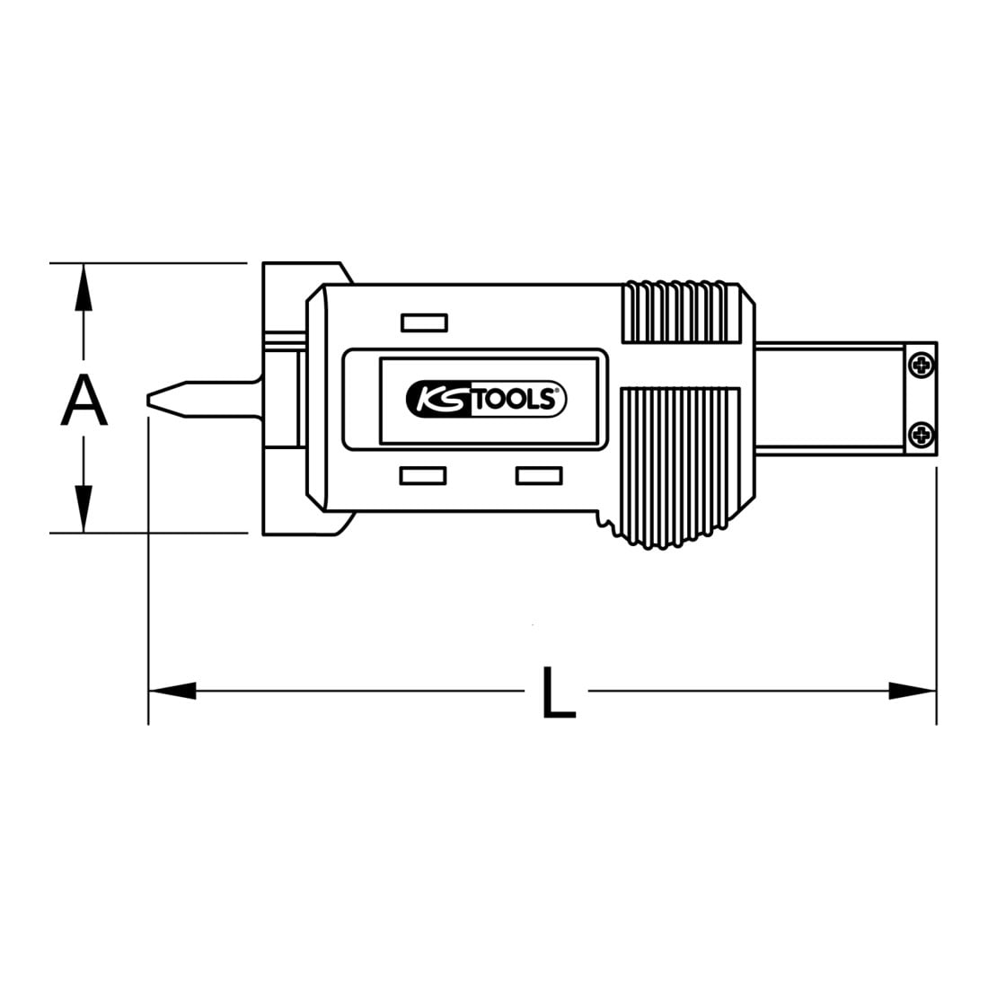 KS Tools Digital-Tiefenmessschieber