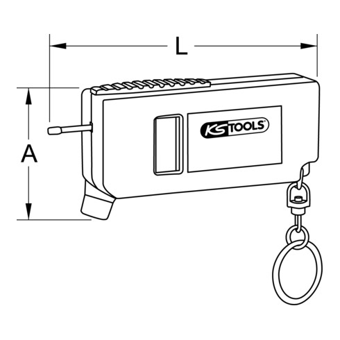 KS Tools digitale bandenspanning- en profieldieptemeter