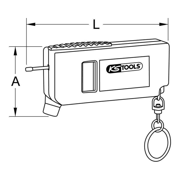 KS Tools digitale bandenspanning- en profieldieptemeter