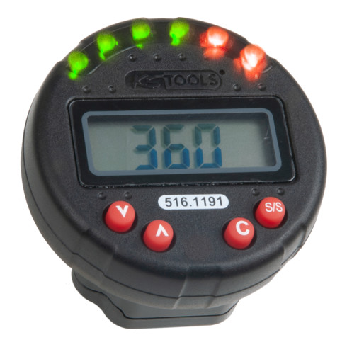 KS Tools digitale gradenboog met magneet, Ø 55,0 mm