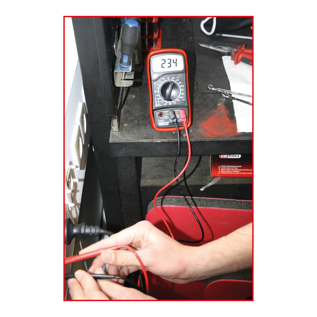 KS Tools digitale multimeter incl. testsondes