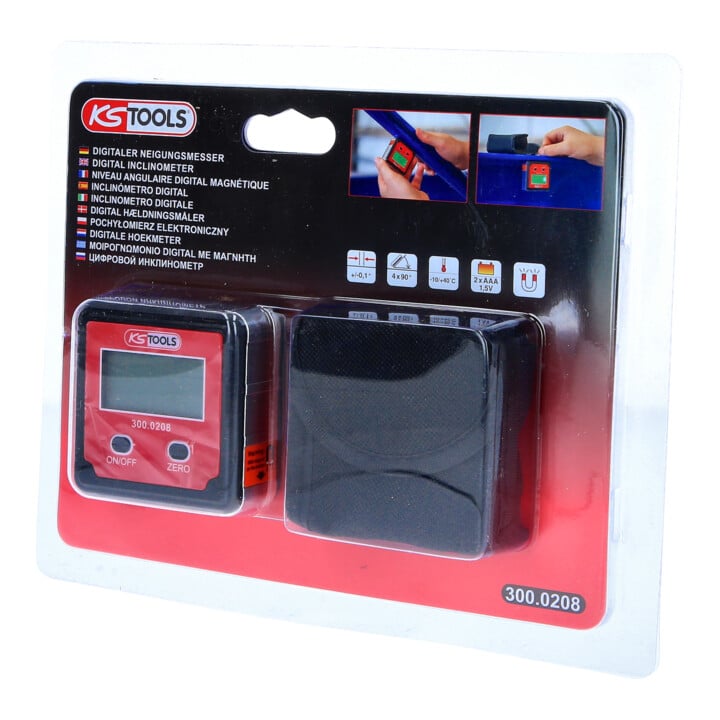KS Tools Digitale Wasserwaage mit Winkelmesser