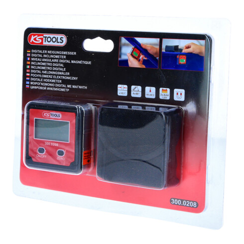 KS Tools Digitale Wasserwaage mit Winkelmesser
