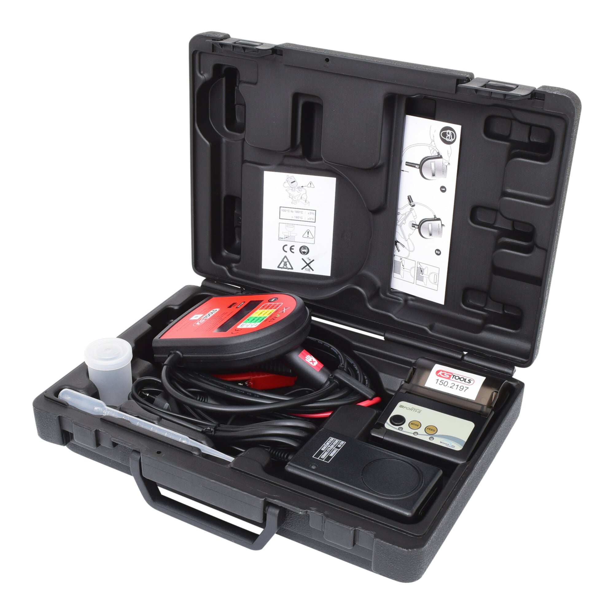 KS Tools Digitaler Bremsflüssigkeits-Tester-Satz, 2-teilig
