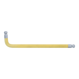 KS Tools Doppel-Kugelkopf-Innensechskant-Winkelstiftschlüssel, XL, 14,0mm, Zinkgelb